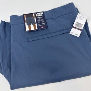 Lands'‎ End Men's Size 42 Performance Chino Shorts Blue NEW